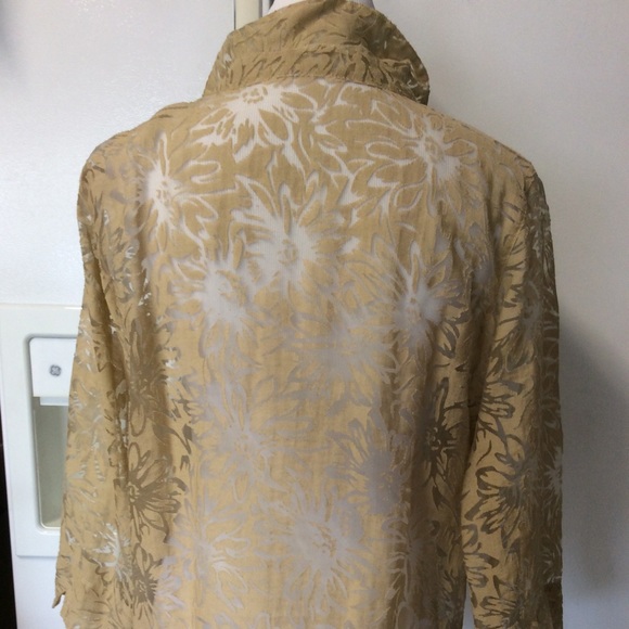 Unbranded Burnout tunic in tan - Picture 3 of 7